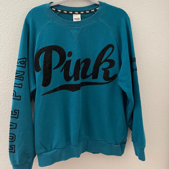PINK Victoria's Secret Sweaters - Victoria's Secret Pink - Blue Pullover